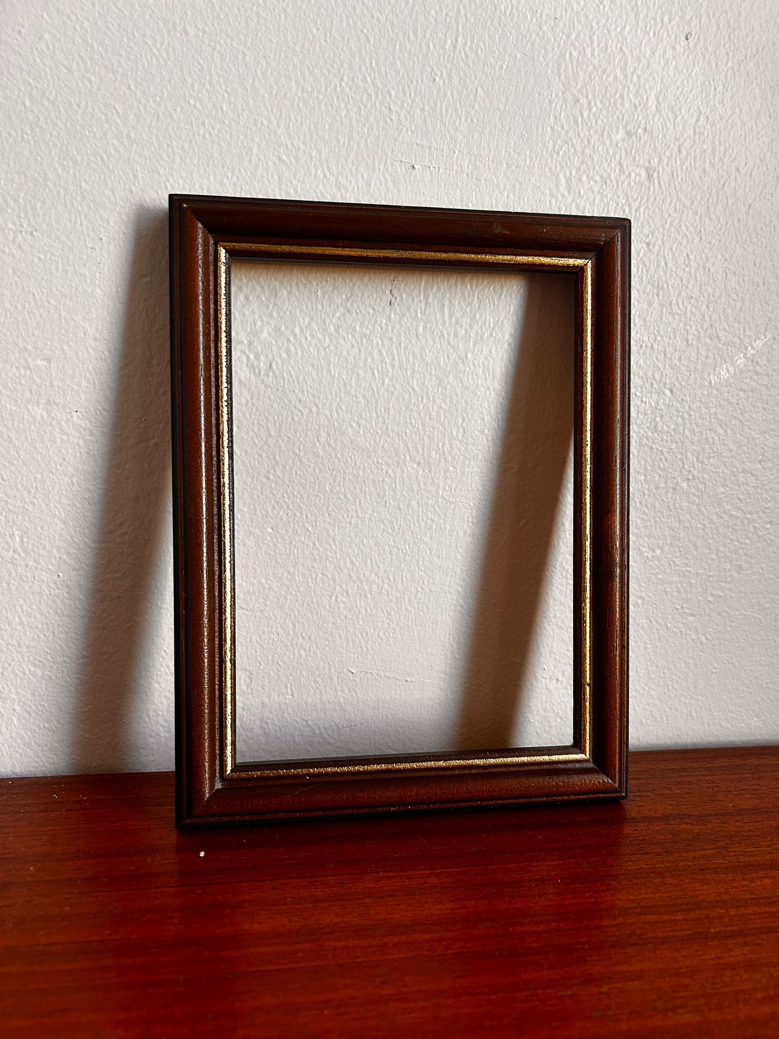 Cadre marron et doré 